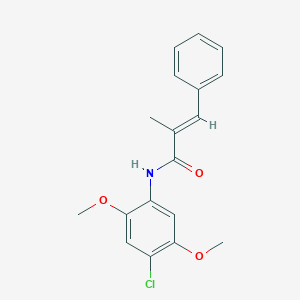 N-(4-chloro-2,5-dimethoxyphenyl)-2-methyl-3-phenylacrylamide