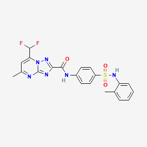 7-(difluoromethyl)-5-methyl-N-(4-{[(2-methylphenyl)amino]sulfonyl}phenyl)[1,2,4]triazolo[1,5-a]pyrimidine-2-carboxamide