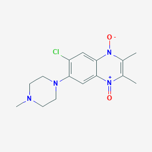 6-chloro-2,3-dimethyl-7-(4-methyl-1-piperazinyl)quinoxaline 1,4-dioxide