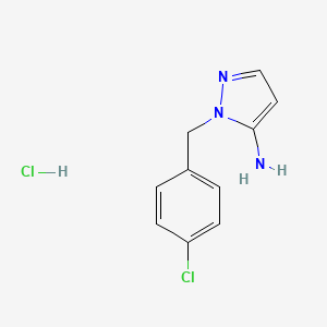 molecular formula C10H11Cl2N3 B4820503 1-(4-chlorobenzyl)-1H-pyrazol-5-amine hydrochloride 