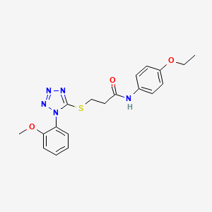 N-(4-ethoxyphenyl)-3-{[1-(2-methoxyphenyl)-1H-tetrazol-5-yl]thio}propanamide