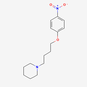 molecular formula C15H22N2O3 B4820578 1-[4-(4-nitrophenoxy)butyl]piperidine 
