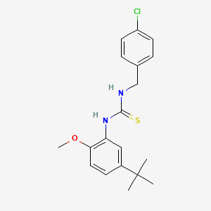 N-(5-tert-butyl-2-methoxyphenyl)-N'-(4-chlorobenzyl)thiourea