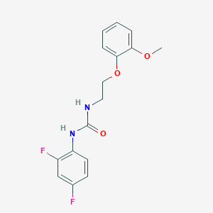 molecular formula C16H16F2N2O3 B4820595 N-(2,4-difluorophenyl)-N'-[2-(2-methoxyphenoxy)ethyl]urea CAS No. 925200-02-8