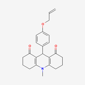 9-[4-(allyloxy)phenyl]-10-methyl-3,4,6,7,9,10-hexahydro-1,8(2H,5H)-acridinedione