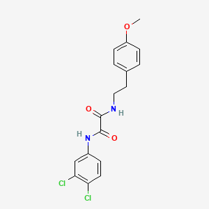 molecular formula C17H16Cl2N2O3 B4820614 N-(3,4-dichlorophenyl)-N'-[2-(4-methoxyphenyl)ethyl]ethanediamide 