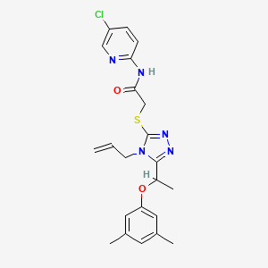 2-({4-allyl-5-[1-(3,5-dimethylphenoxy)ethyl]-4H-1,2,4-triazol-3-yl}thio)-N-(5-chloro-2-pyridinyl)acetamide