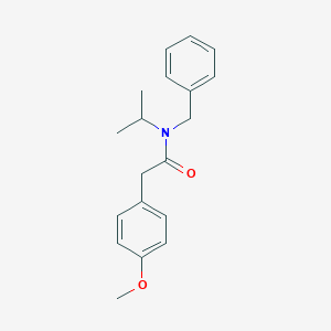 molecular formula C19H23NO2 B482073 2-(4-methoxyphenyl)-N-(phenylmethyl)-N-propan-2-ylacetamide CAS No. 349093-60-3