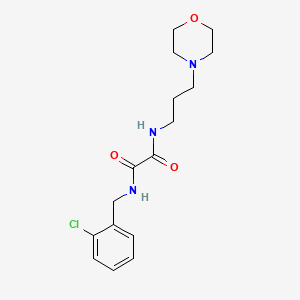 molecular formula C16H22ClN3O3 B4820731 N-(2-chlorobenzyl)-N'-[3-(4-morpholinyl)propyl]ethanediamide 