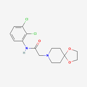 molecular formula C15H18Cl2N2O3 B4820734 N-(2,3-dichlorophenyl)-2-(1,4-dioxa-8-azaspiro[4.5]dec-8-yl)acetamide 