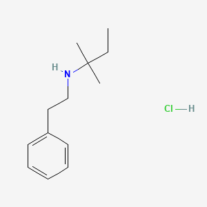 molecular formula C13H22ClN B4820746 (1,1-dimethylpropyl)(2-phenylethyl)amine hydrochloride 