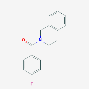 molecular formula C17H18FNO B482075 N-benzyl-4-fluoro-N-propan-2-ylbenzamide CAS No. 349129-57-3