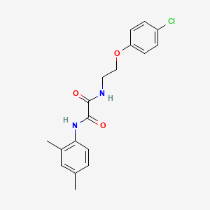 molecular formula C18H19ClN2O3 B4820751 N-[2-(4-chlorophenoxy)ethyl]-N'-(2,4-dimethylphenyl)ethanediamide 