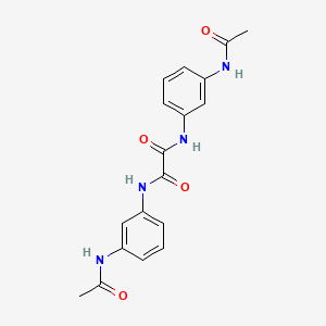 molecular formula C18H18N4O4 B4820755 N,N'-bis[3-(acetylamino)phenyl]ethanediamide 