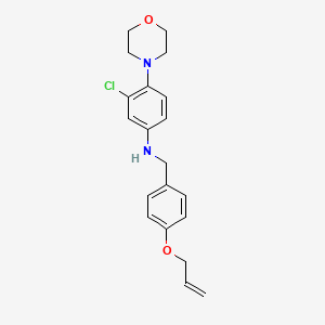 molecular formula C20H23ClN2O2 B4820761 N-[4-(allyloxy)benzyl]-3-chloro-4-(4-morpholinyl)aniline 