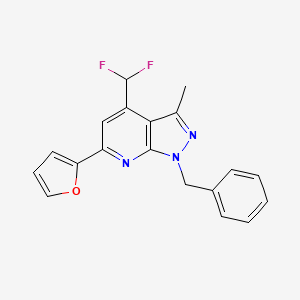 1-benzyl-4-(difluoromethyl)-6-(2-furyl)-3-methyl-1H-pyrazolo[3,4-b]pyridine