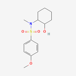 molecular formula C14H21NO4S B4820802 N-(2-hydroxycyclohexyl)-4-methoxy-N-methylbenzenesulfonamide 