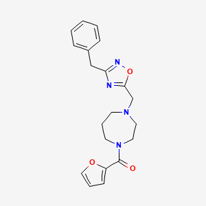 1-[(3-benzyl-1,2,4-oxadiazol-5-yl)methyl]-4-(2-furoyl)-1,4-diazepane