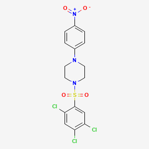 1-(4-nitrophenyl)-4-[(2,4,5-trichlorophenyl)sulfonyl]piperazine