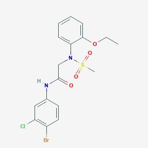 N~1~-(4-bromo-3-chlorophenyl)-N~2~-(2-ethoxyphenyl)-N~2~-(methylsulfonyl)glycinamide