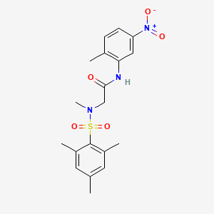 N~2~-(mesitylsulfonyl)-N~2~-methyl-N~1~-(2-methyl-5-nitrophenyl)glycinamide