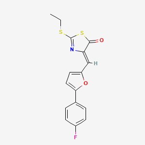 molecular formula C16H12FNO2S2 B4820941 2-(ethylthio)-4-{[5-(4-fluorophenyl)-2-furyl]methylene}-1,3-thiazol-5(4H)-one 