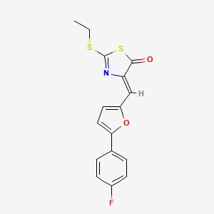 2-(ethylthio)-4-{[5-(4-fluorophenyl)-2-furyl]methylene}-1,3-thiazol-5(4H)-one