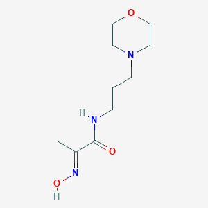 molecular formula C10H19N3O3 B482097 (2E)-2-(hydroxyimino)-N-[3-(morpholin-4-yl)propyl]propanamide CAS No. 355434-60-5