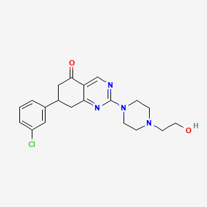 7-(3-chlorophenyl)-2-[4-(2-hydroxyethyl)-1-piperazinyl]-7,8-dihydro-5(6H)-quinazolinone