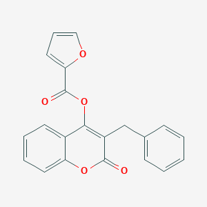 molecular formula C21H14O5 B482102 3-benzyl-2-oxo-2H-chromen-4-yl 2-furoate CAS No. 404350-88-5