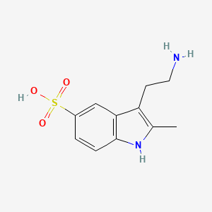 molecular formula C11H14N2O3S B4821020 3-(2-aminoethyl)-2-methyl-1H-indole-5-sulfonic acid 