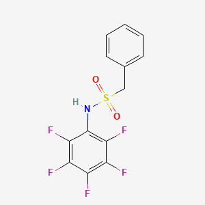 molecular formula C13H8F5NO2S B4821060 N-(pentafluorophenyl)-1-phenylmethanesulfonamide 
