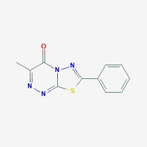 molecular formula C11H8N4OS B482107 3-methyl-7-phenyl-4H-[1,3,4]thiadiazolo[2,3-c][1,2,4]triazin-4-one CAS No. 43098-57-3