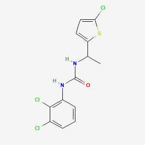molecular formula C13H11Cl3N2OS B4821080 N-[1-(5-chloro-2-thienyl)ethyl]-N'-(2,3-dichlorophenyl)urea 