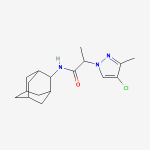 N-2-adamantyl-2-(4-chloro-3-methyl-1H-pyrazol-1-yl)propanamide