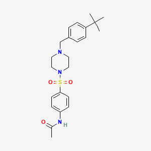 N-(4-{[4-(4-tert-butylbenzyl)-1-piperazinyl]sulfonyl}phenyl)acetamide