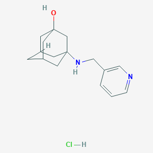molecular formula C16H23ClN2O B4821145 3-[(3-pyridinylmethyl)amino]-1-adamantanol hydrochloride 
