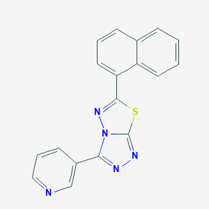 6-(1-Naphthyl)-3-(3-pyridinyl)[1,2,4]triazolo[3,4-b][1,3,4]thiadiazole