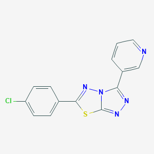 6-(4-Chlorophenyl)-3-(3-pyridinyl)[1,2,4]triazolo[3,4-b][1,3,4]thiadiazole