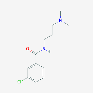 molecular formula C12H17ClN2O B4821271 3-chloro-N-[3-(dimethylamino)propyl]benzamide CAS No. 330469-00-6