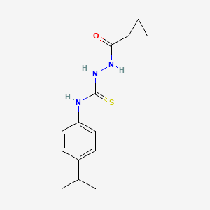 2-(CYCLOPROPYLCARBONYL)-N-(4-ISOPROPYLPHENYL)-1-HYDRAZINECARBOTHIOAMIDE