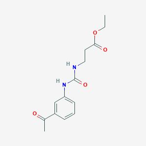 ETHYL 3-{[(3-ACETYLANILINO)CARBONYL]AMINO}PROPANOATE