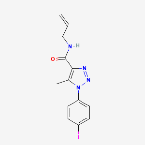 molecular formula C13H13IN4O B4821309 N-allyl-1-(4-iodophenyl)-5-methyl-1H-1,2,3-triazole-4-carboxamide 