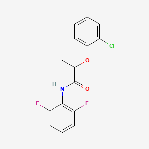 molecular formula C15H12ClF2NO2 B4821318 2-(2-chlorophenoxy)-N-(2,6-difluorophenyl)propanamide 