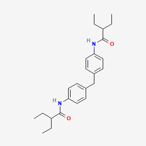 molecular formula C25H34N2O2 B4821334 N,N'-(methylenedi-4,1-phenylene)bis(2-ethylbutanamide) 
