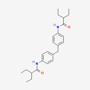 2-Ethyl-N-(4-{[4-(2-ethylbutanamido)phenyl]methyl}phenyl)butanamide