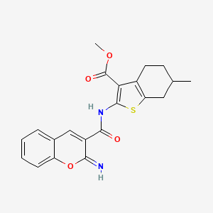 methyl 2-{[(2-imino-2H-chromen-3-yl)carbonyl]amino}-6-methyl-4,5,6,7-tetrahydro-1-benzothiophene-3-carboxylate