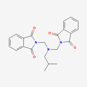 molecular formula C22H21N3O4 B4821379 2,2'-[(isobutylimino)bis(methylene)]bis(1H-isoindole-1,3(2H)-dione) 