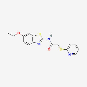 N-(6-ethoxy-1,3-benzothiazol-2-yl)-2-(2-pyridinylthio)acetamide