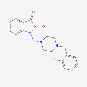 1-{[4-(2-chlorobenzyl)-1-piperazinyl]methyl}-1H-indole-2,3-dione